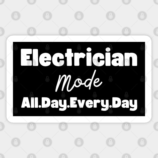 Electrician Gifts Magnet by HobbyAndArt